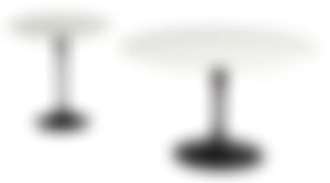 Two Saarinen for Knoll White Marble and Black Metal Tulip Tables (preview)