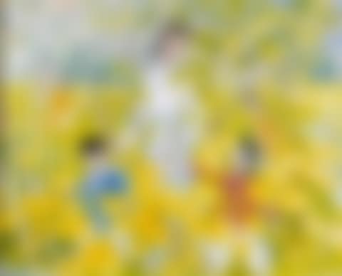 MERE ET ENFANTS DANS LES CHAMPS FLEURIS (preview)