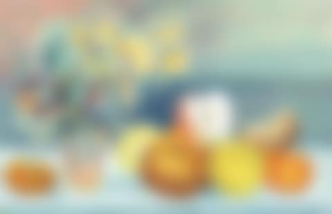 Fruits and flowers on the table (preview)