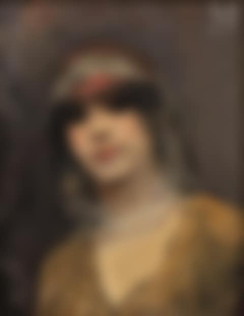 Woman with turban and veil (preview)