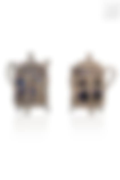 silver mustard pots with oval medallions (preview)