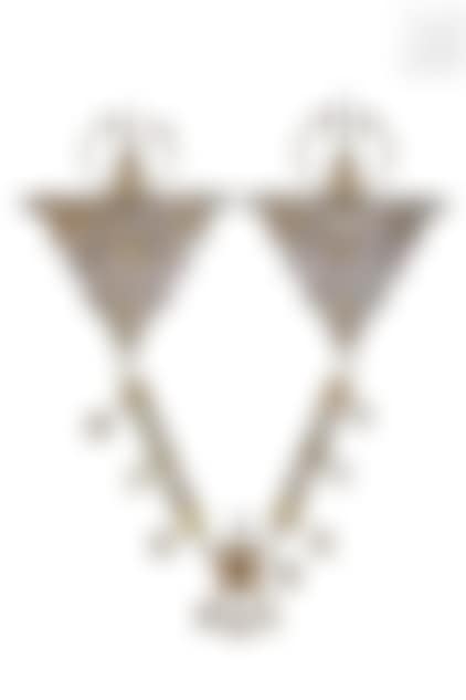 A PAIR OF LARGE MOROCCAN SILVER FIBULAS WITH A CHAIN TIZNIT (preview)