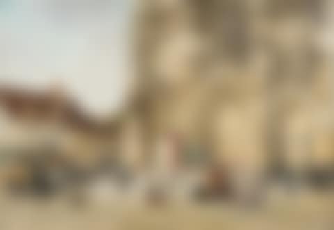 Religious procession in the square of a Breton church (preview)