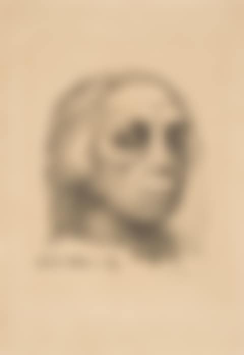 Small Self-Portrait (Kleines Selbstbildnis) , from Deutsche Graphiker der Gegenwart (preview)