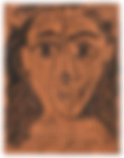 Tête de femme à la couronne de fleurs (A.R. 522) (preview)