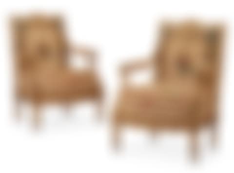 A PAIR OF LOUIS XVI GILT-WALNUT FAUTEILS (preview)