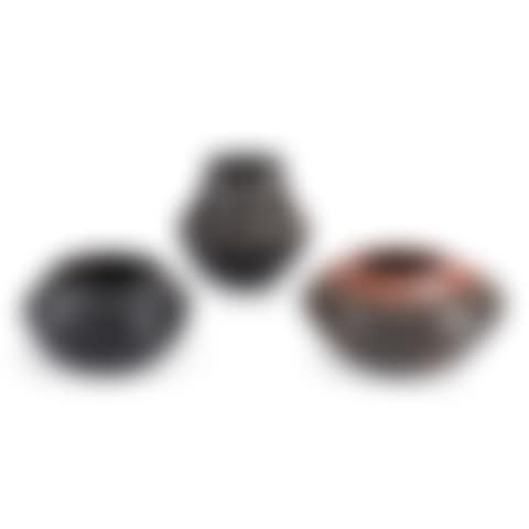 THREE SANTA CLARA POTTERY VESSELS (preview)