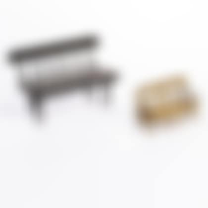 Two Miniature Painted Settees (preview)