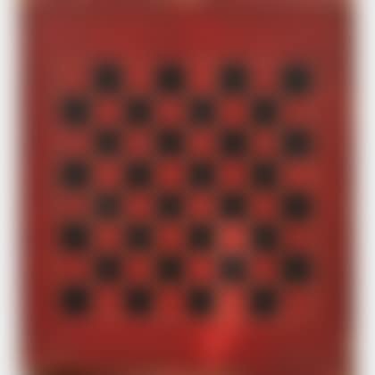 Red- and Black-painted Checkers Game Board (preview)