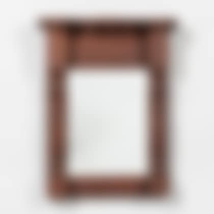 Carved and Red-stained Cherry Mirror (preview)