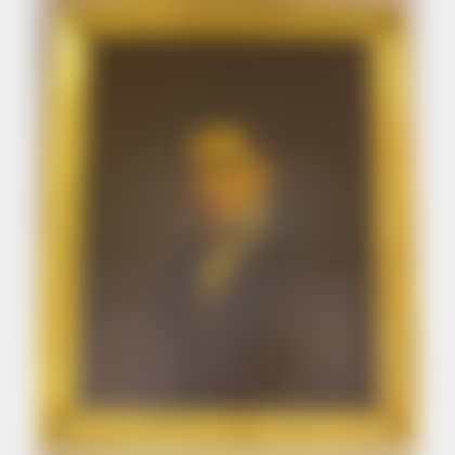 Framed 19th Century American Oil on Board Portrait of a Man (preview)