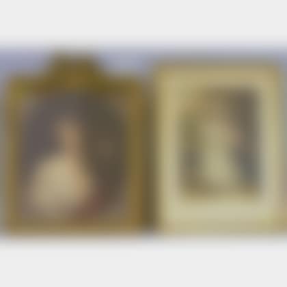 Lot of Five 19th Century English and Continental Mezzotints and Hand-colored Engraving Portraits (preview)