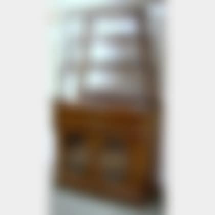 Victorian Rococo Revival Carved Mahogany and Mahogany Veneer Serpentine Server (preview)