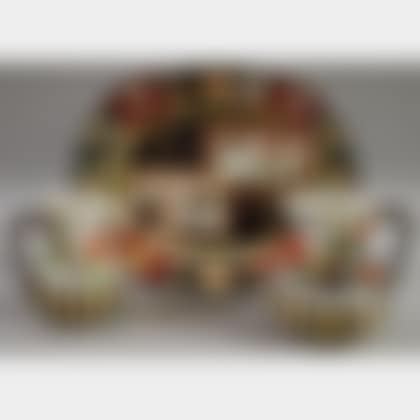 Two English Ironstone Pitchers and a Mason"s Imari-palette Ironstone Platter (preview)