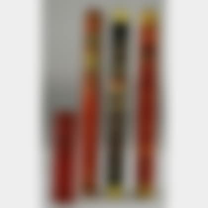 Four Lithographed Tin Fire Extinguisher Cannisters (preview)