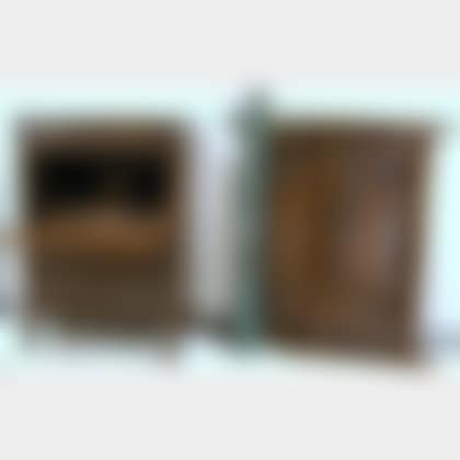 English-style Carved Oak Fall-front Desk and Bed (preview)