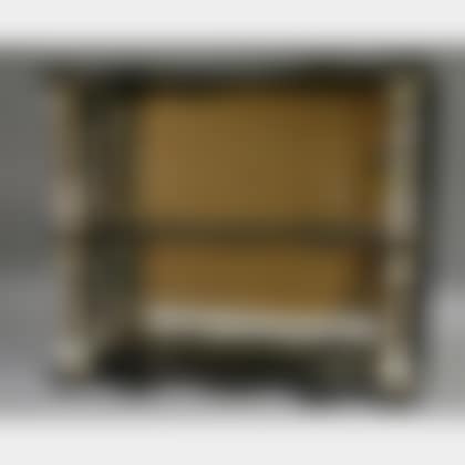 Floral Garland Decorated Porcelain and Oak Three-Tier Wall Shelf (preview)