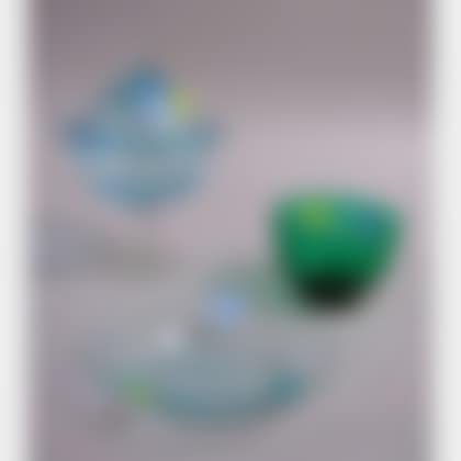 Three Pieces of Colored Blown Glass (preview)