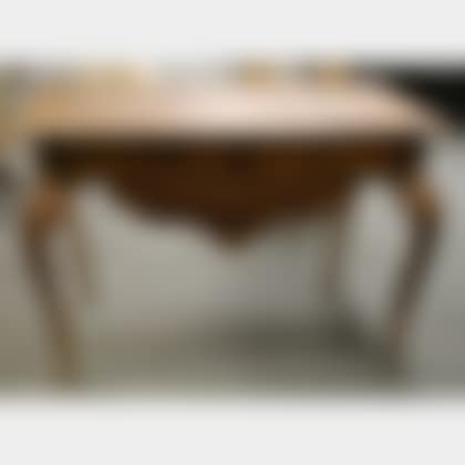 Italian Carved Walnut Two-Drawer Table (preview)