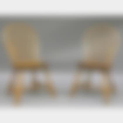 Two Windsor Bow-back Side Chairs with Bamboo Turnings (preview)