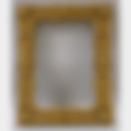 Gold-painted Tramp Art Notch-carved Wooden Frame (preview)
