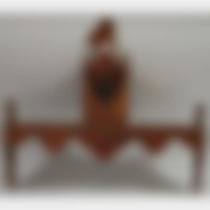 Red-painted Wood Wall Spoon Rack (preview)