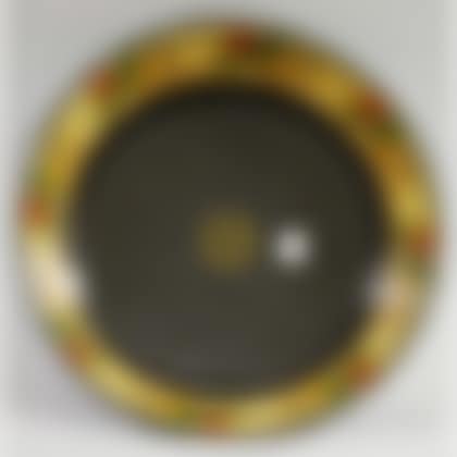 Large Polychrome Paint-decorated Tole Milk Pan (preview)