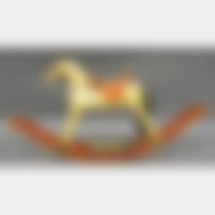 Carved and Painted Wooden Rocking Horse (preview)