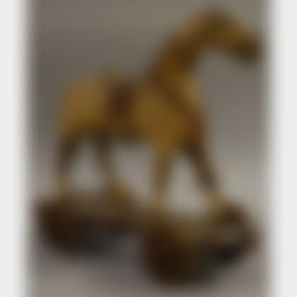 Painted Gesso and Wood Horse Pull-toy (preview)