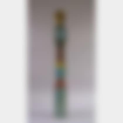 Victorian Polychrome Painted and Turned Wood Architectural Newell Post (preview)
