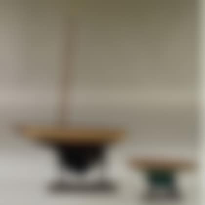 Painted Wood Sailboat Model and a Painted Wood and Metal Sailboat Model Hull (preview)