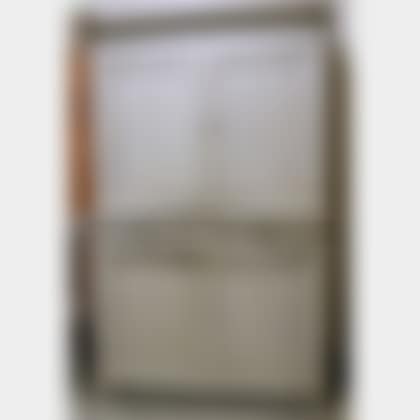Blue-painted Wooden Step-back Four-Door Cupboard (preview)