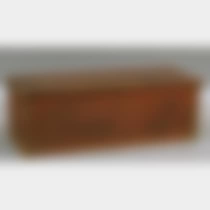Red-painted Pine Dovetail-constructed Sea Chest (preview)