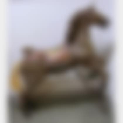 Polychrome Painted Carved Wooden Carousel-style Horse (preview)