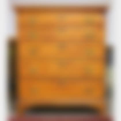 Chippendale Birch Five-Drawer Tall Chest (preview)