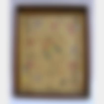 Walnut Framed Crewel-work Fragment (preview)