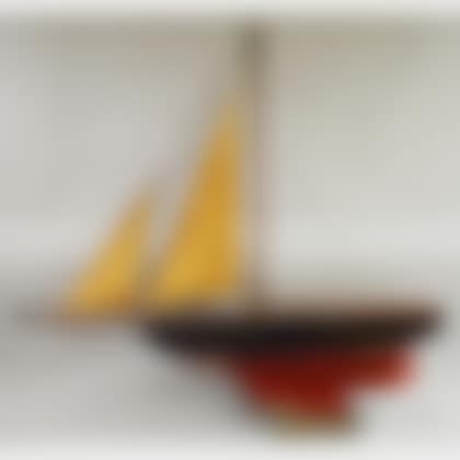 Painted Wood Pond Boat (preview)
