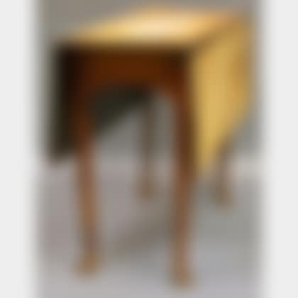 Queen Anne Scrub-top Red-painted Cherry Drop-leaf Table (preview)