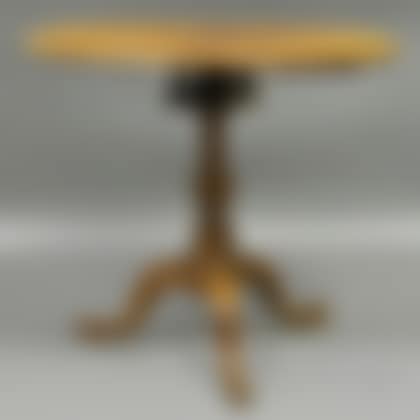 Queen Anne Walnut Dish-top Tilting Birdcage Tea Table (preview)