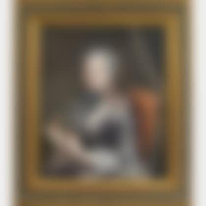 Elegant Young Woman Holding a Tatting Shuttle (preview)