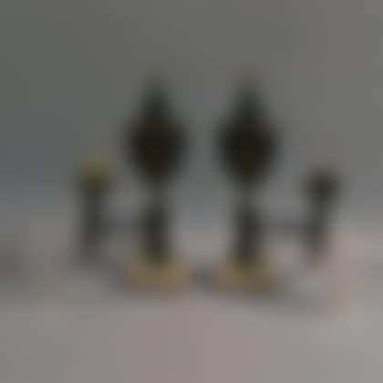 Pair of Paint-decorated Argand Lamps (preview)