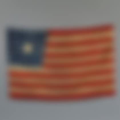 Stenciled Wool Bunting American Flag (preview)