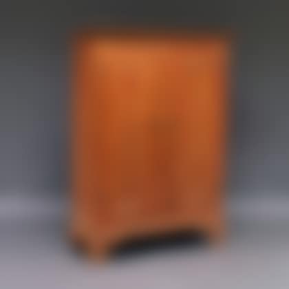 Country Red-stained Pine Two-door Cupboard (preview)