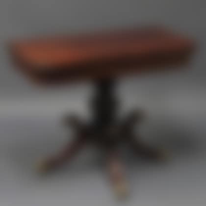 Classical Carved Mahogany Card Table (preview)