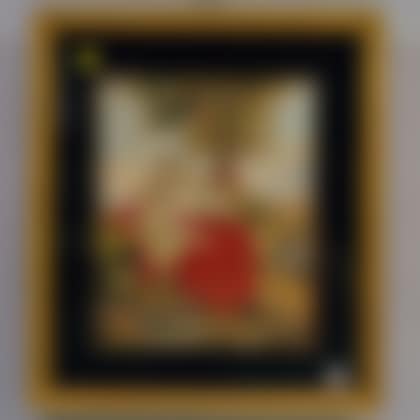 Framed Religious Needlework Picture in Eglomise Mat (preview)
