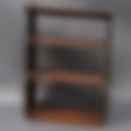 Black-painted Three-tier Wall Shelf (preview)