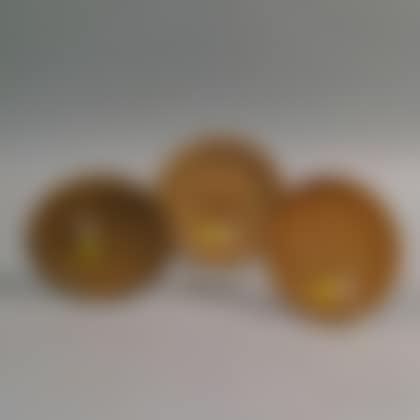 Three Small Turned Treen Plates (preview)