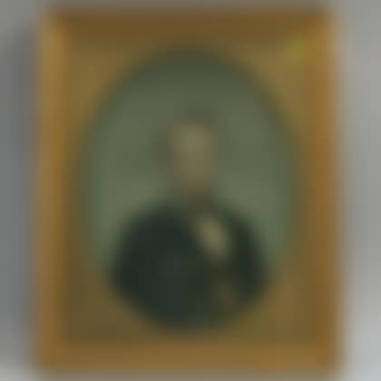 Framed Needlework Portrait of Abraham Lincoln (preview)
