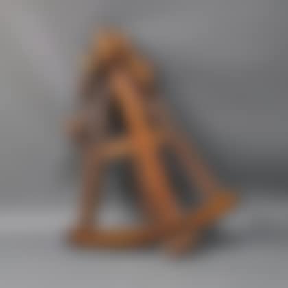 Large Carved and Painted Sextant Sign (preview)