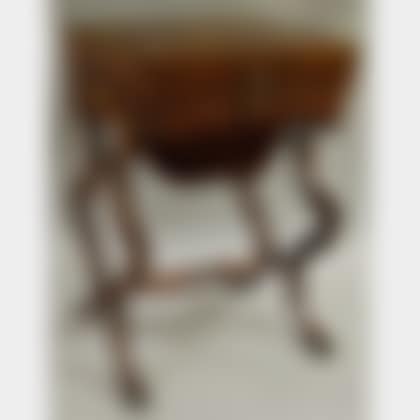 Dutch Marquetry-decorated Mahogany Lift-top Sewing Table (preview)
